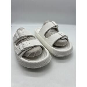 Beach Slides By J/Slides Size 10‎ White Eva So Cool New With Box Slip On